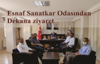 Esnaf Sanatkar Odasından Dekana ziyaret