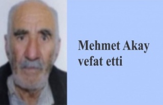 Mehmet Akay vefat etti