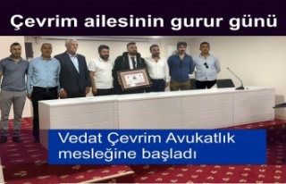 Vedat Çevrim Avukat'lık mesleğine başladı