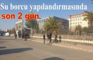 Su borcu yapılandırmasında son 2 gün