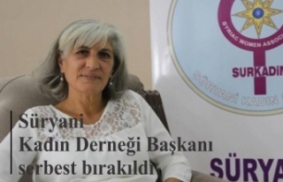 Süryani Kadın Derneği Başkanı serbest bırakıldı