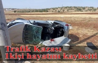 Trafik Kazası 1 kişi hayatını kaybetti