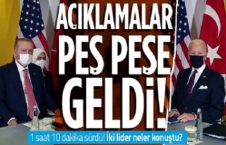Başkan Erdoğan ile ABD Başkanı Biden'ın...