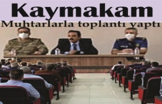 Kaymakam mutarlarla bir araya geldi