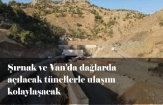 Şırnak ve Van Karayolu Dağları 12 tünelle aşacak