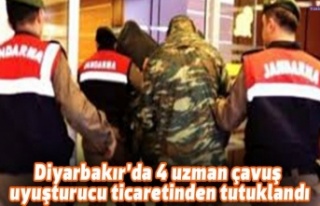 4 uzman çavuş uyuşturucu ticaretinden tutuklandı