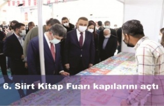 6. Siirt Kitap Fuarı kapılarını açtı