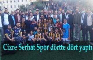 Cizre Serhat Spor dörtte dört yaptı