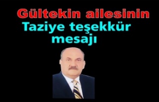 Gültekin ailesinin taizye mesajı