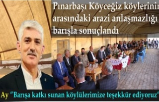 Yarım asırlık arazi davası barışla çözüme...