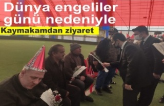 3 Aralık Dünya Engeliler Günü nedeniyle Kaymakam...