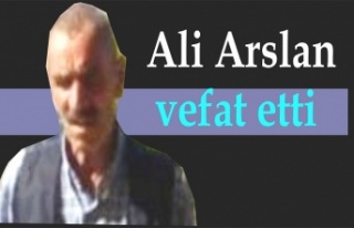 Ali'ye Çaçan'a vefat etti