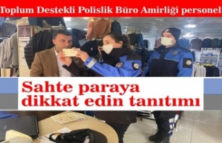 Sahta para konusunda bilgilendirme yapıldı