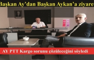 Başkan Ay'dan Başkan Aykan'a ziyaret