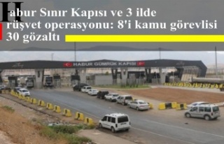 Habur Sınır Kapısında rüşvet operasyonu