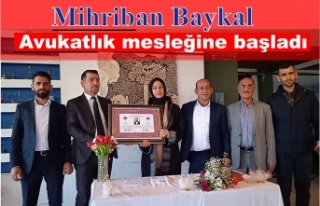 Bir Kızımız daha yemin ederek Avukatlık mesleğine...