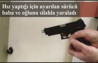 Hız yaptığı için uyarılan sürücü, baba ve...