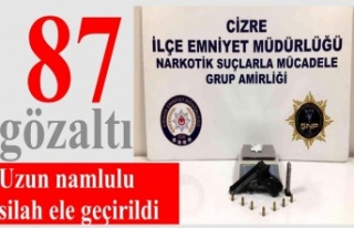 Şırnak'ta çok sayıda uzun namlulu silah ele...