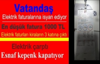 Vatandaşın Elektrik Faturası isyanı ayyuka ya...