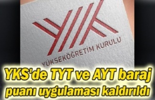 YKS'de TYT ve AYT baraj puanı uygulaması kaldırıldı