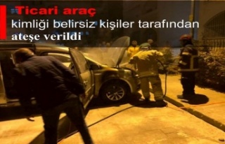 Bir araç kundaklandı