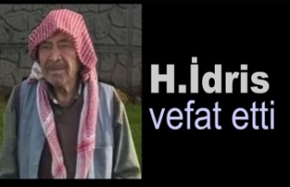 H.İdris Adıbelli vefat etti