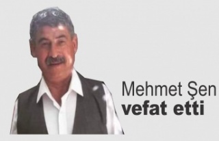 Mehmet Şen vefat etti