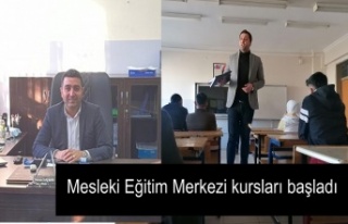 Mesleki Eğitim Merkezi kursları başladı