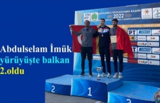 Balkan yürüyüş şampiyonasında İmük ikinci...