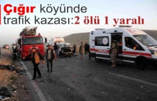 Çığırda trafik kazası: 2 Ölü, 1 yaralı