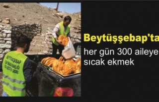 Her gün 300 aileye sıcak ekmek