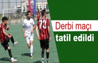 Maç tatil edildi