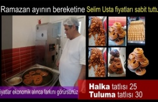 Selim Usta tatlı fiyatlarını sabit tuttu