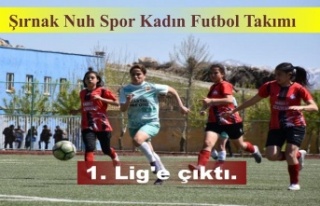 Şırnak'ta, kadın futbol takımının 1. Lig'e...