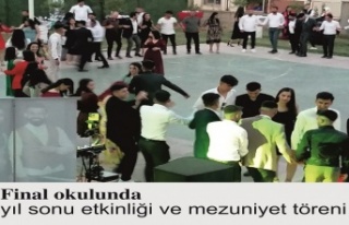 Final okulunda yıl sonu etkinliği ve mezuniyet töreni