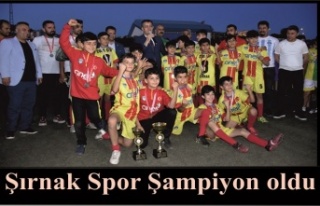 Şırnak Spor şampiyon oldu