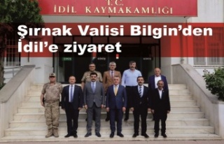 Şırnak Valisi Osman Bilgin'den İdil'e...