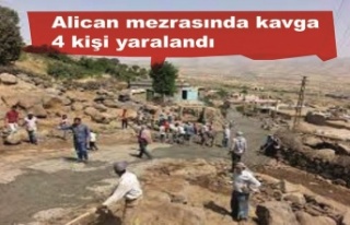 Alican mezrasında meydana gelen kavgada 4 kişi yaralandı