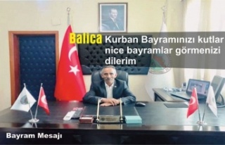 Balica'nın bayram mesajı