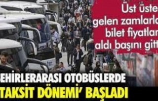 Otobüs biletlerinde taksit dönemi