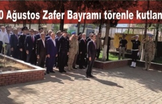 30 Ağustos Zafer Bayramı törenle kutlandı