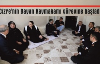 Cizre'nin Bayan Kaymakamı görevine başladı