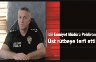 İdil Emniyet Müdürü Pehlivan Üst rütbeye terfi...