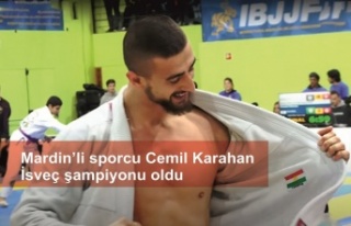 Mardin sporcu Cemil Karahan, İsveç şampiyonu oldu