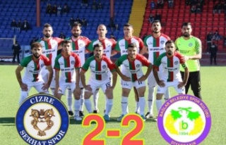 Cizre Serhat Spor deplasmanda berabere kaldı