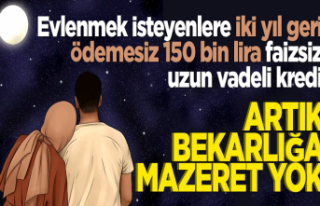 Evlenmek isteyenlere 150 bin lira faizsiz uzun vadeli...