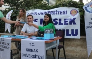 Şırnak Üniversitesi için stand kuruldu