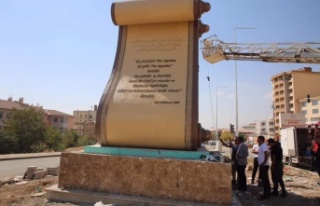 Şırnak'ta Nuh'un Kitabesi anıtı dikildi