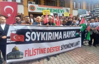 Cemevin'den Filistin'e destek İsrail'e...