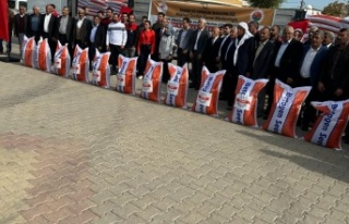 İdil'de 85 çiftiçiye mercimek tohumu dağıtıldı